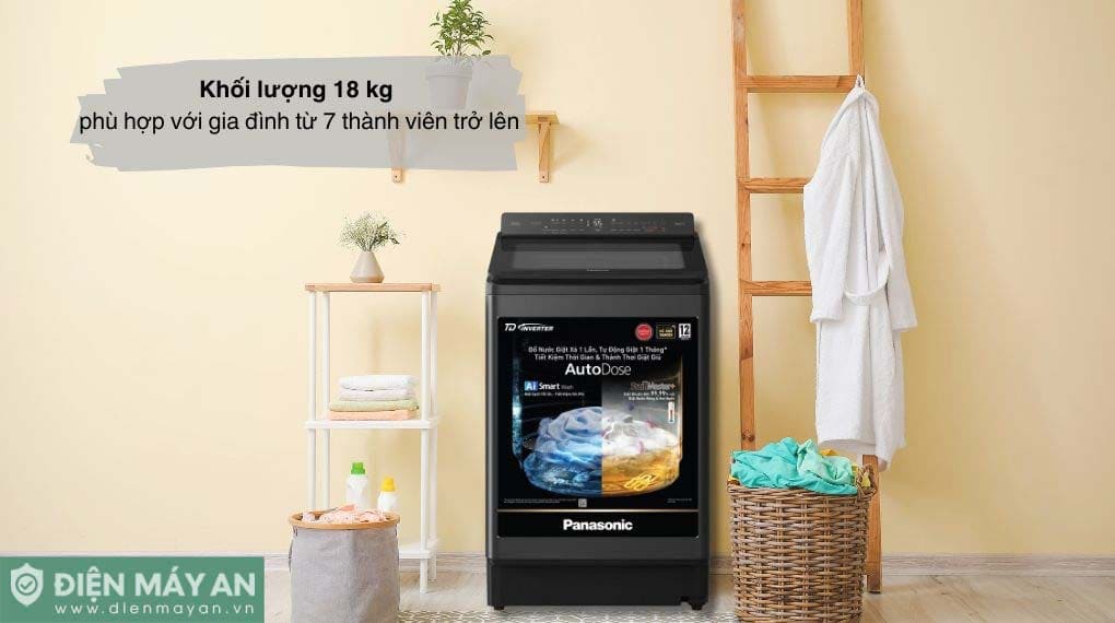 Máy giặt Panasonic Inverter 18 kg NA-FD180W3BV